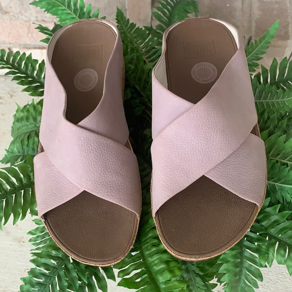 Fitflop Crisscross Cork Lavender Women’s Sandals 8